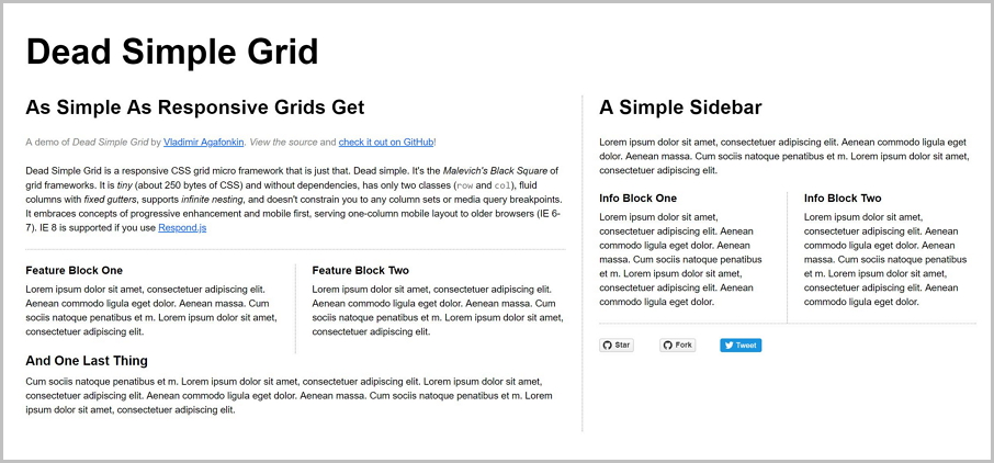 Dead Simple Grid – убийственно простой инструмент для построения сеток