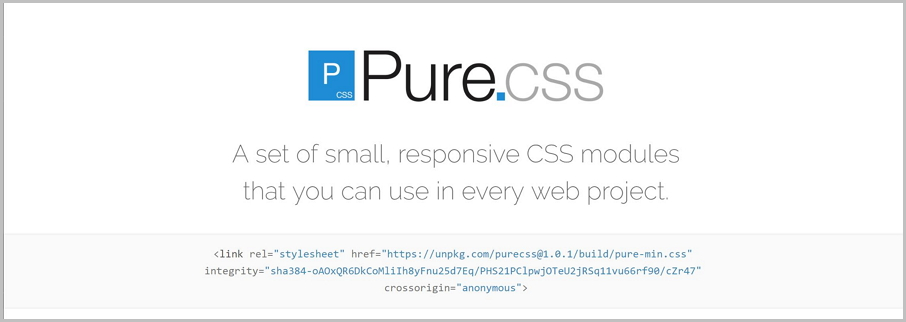 Pure.css – легкое решение для отзывчивых макетов