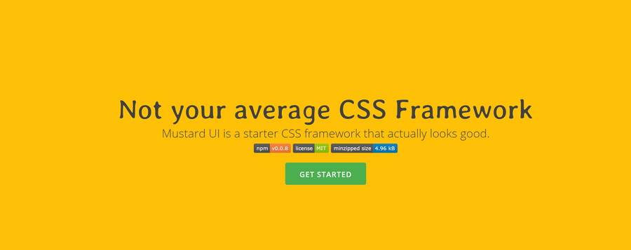 Mustard UI – CSS фреймворк для начинающих верстальщиков