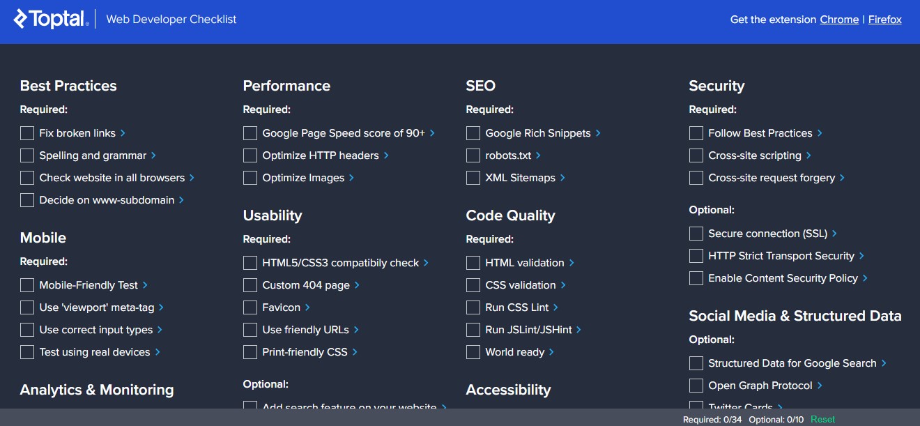 <a href="https://chrome.google.com/webstore/detail/web-developer-checklist/iahamcpedabephpcgkeikbclmaljebjp?hl=en" target="_blank" rel="noopener noreferrer nofollow">Web Developer Checklist</a>