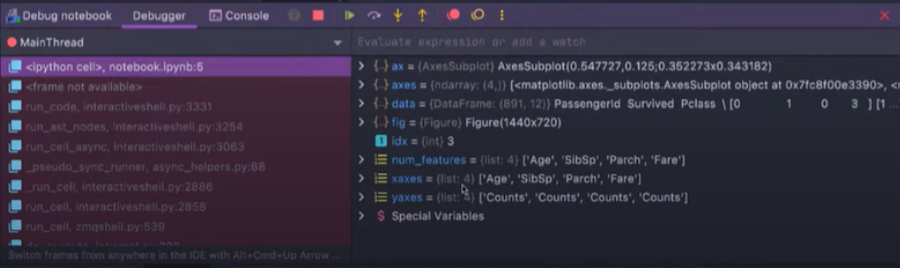 Debugger JetBrains DataSpell