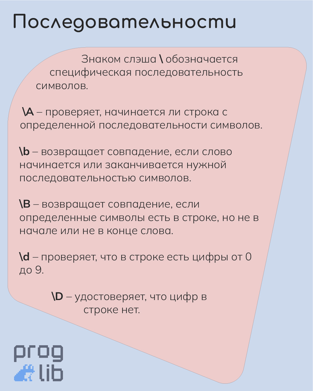 Последовательности Regex в Python