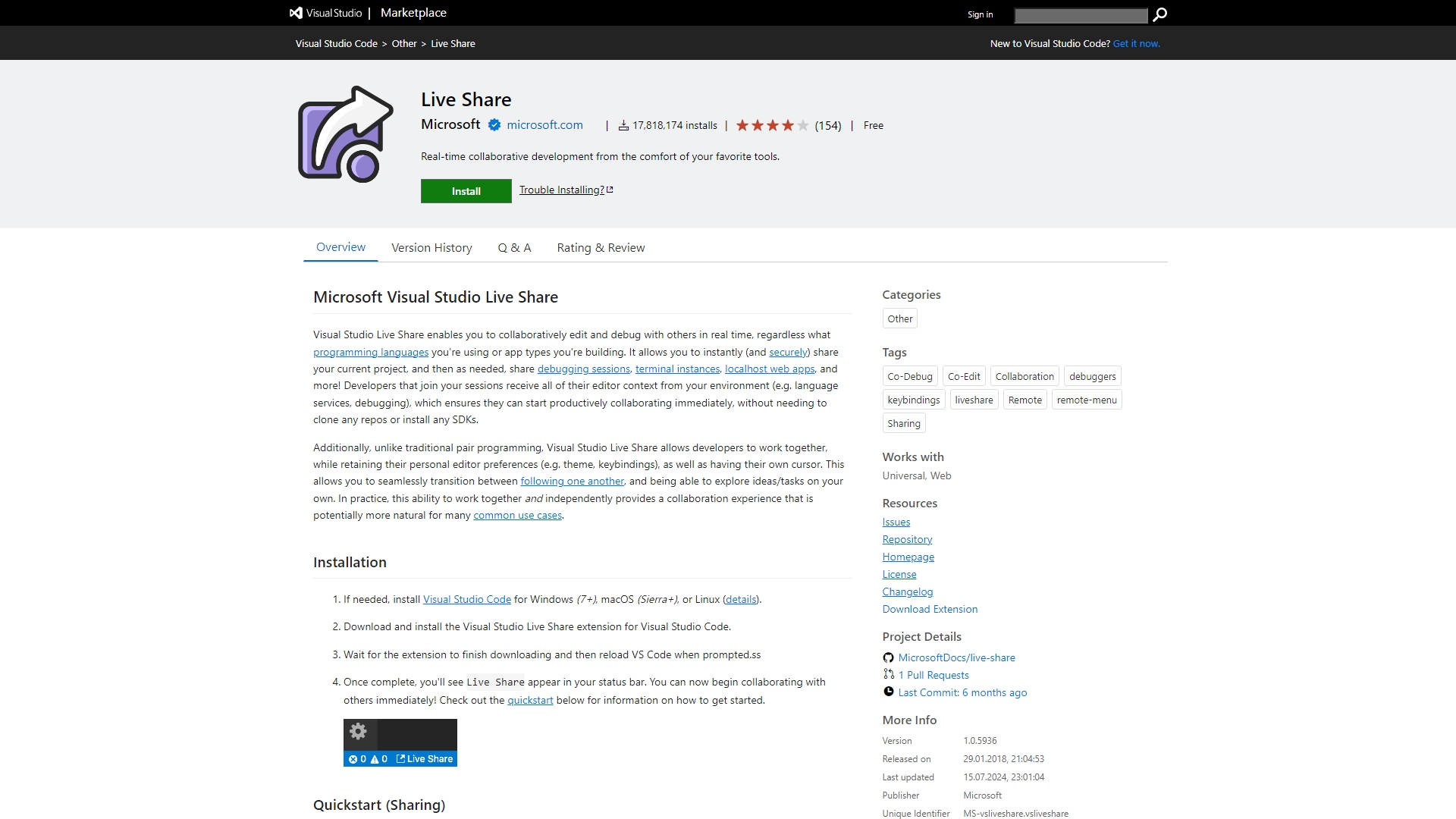 Плагин для VS Code: Live Share