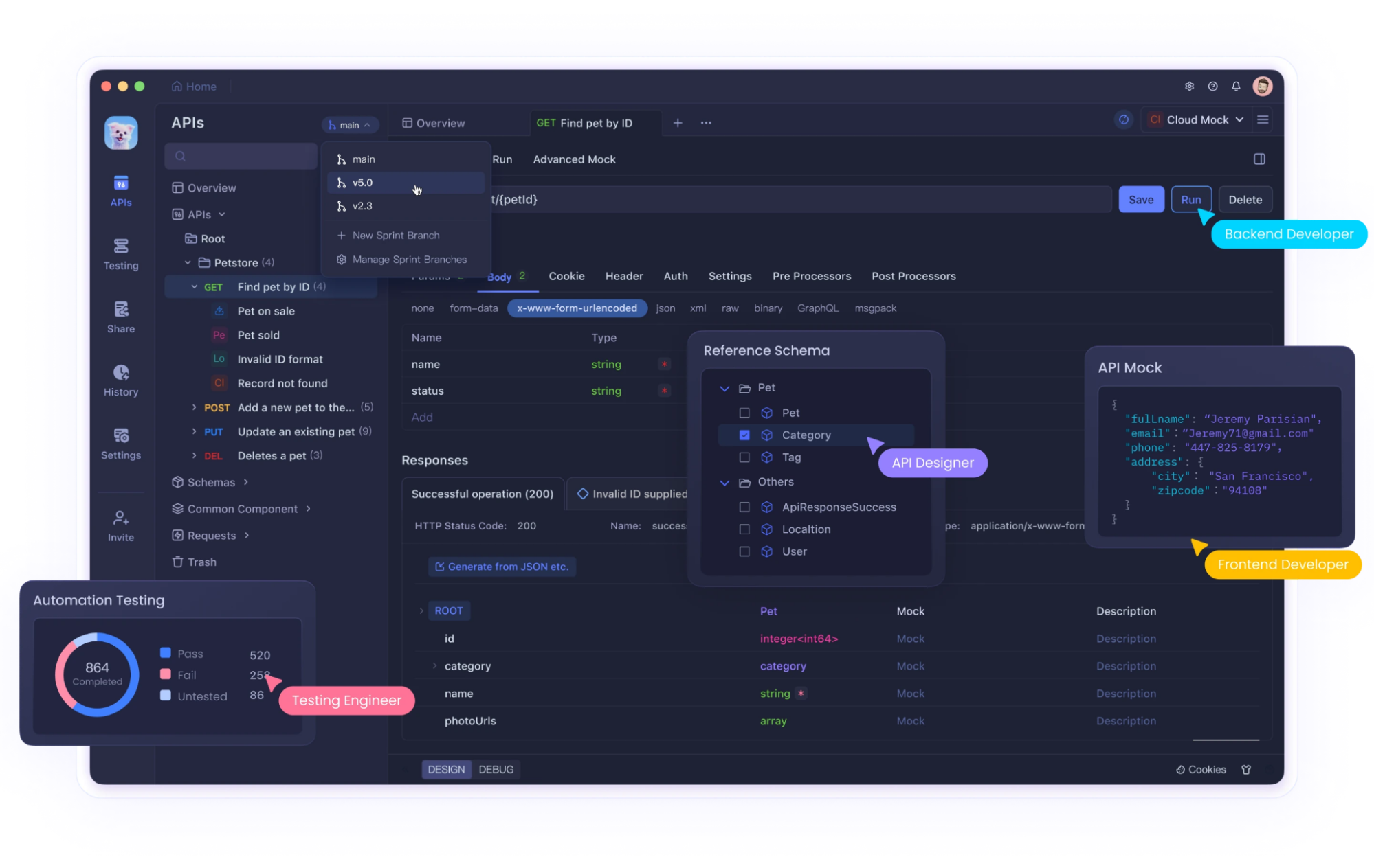 Apidog можно установить на комп или использовать в браузере