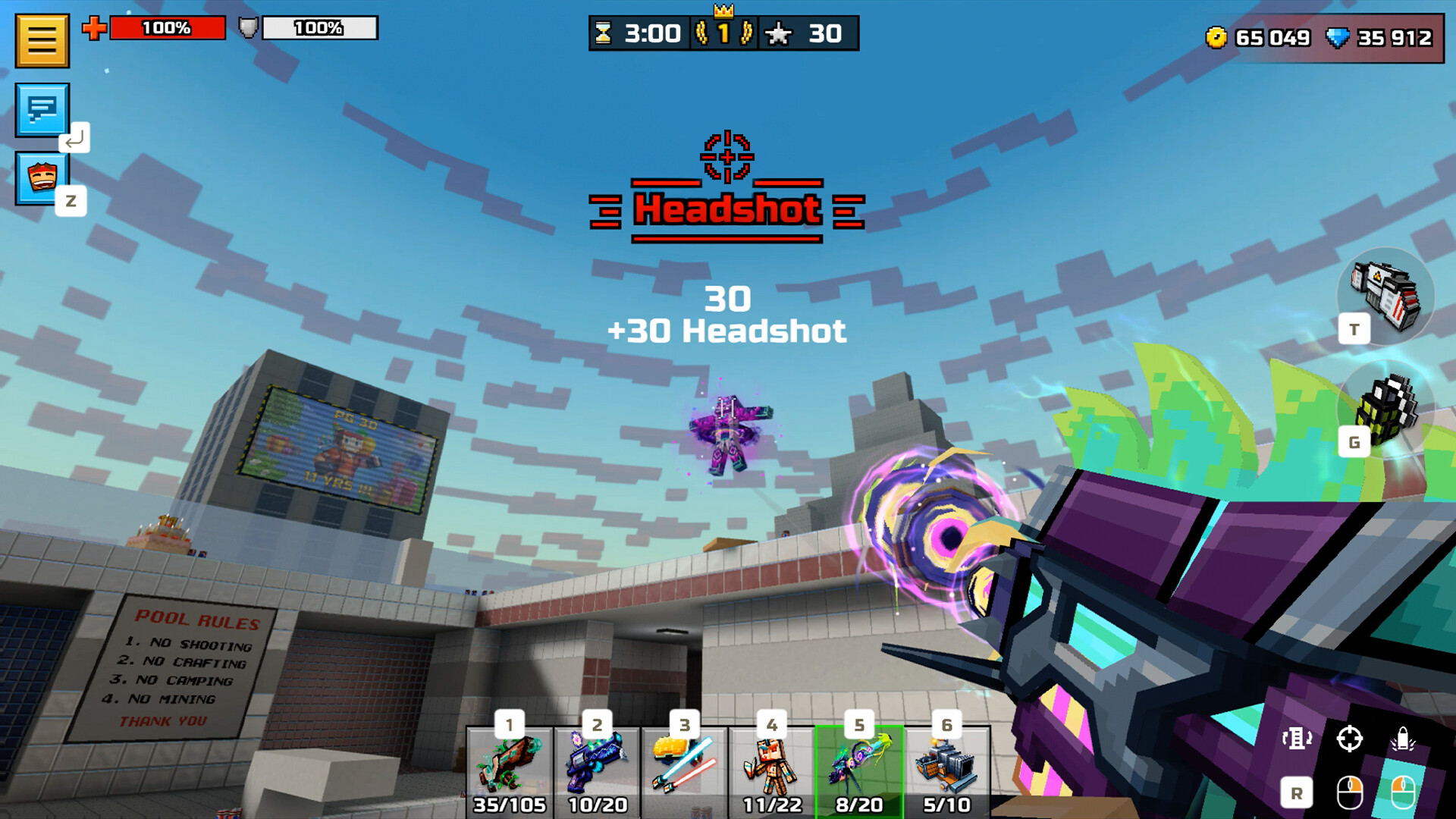 Скриншот из игры Pixel Gun 3D