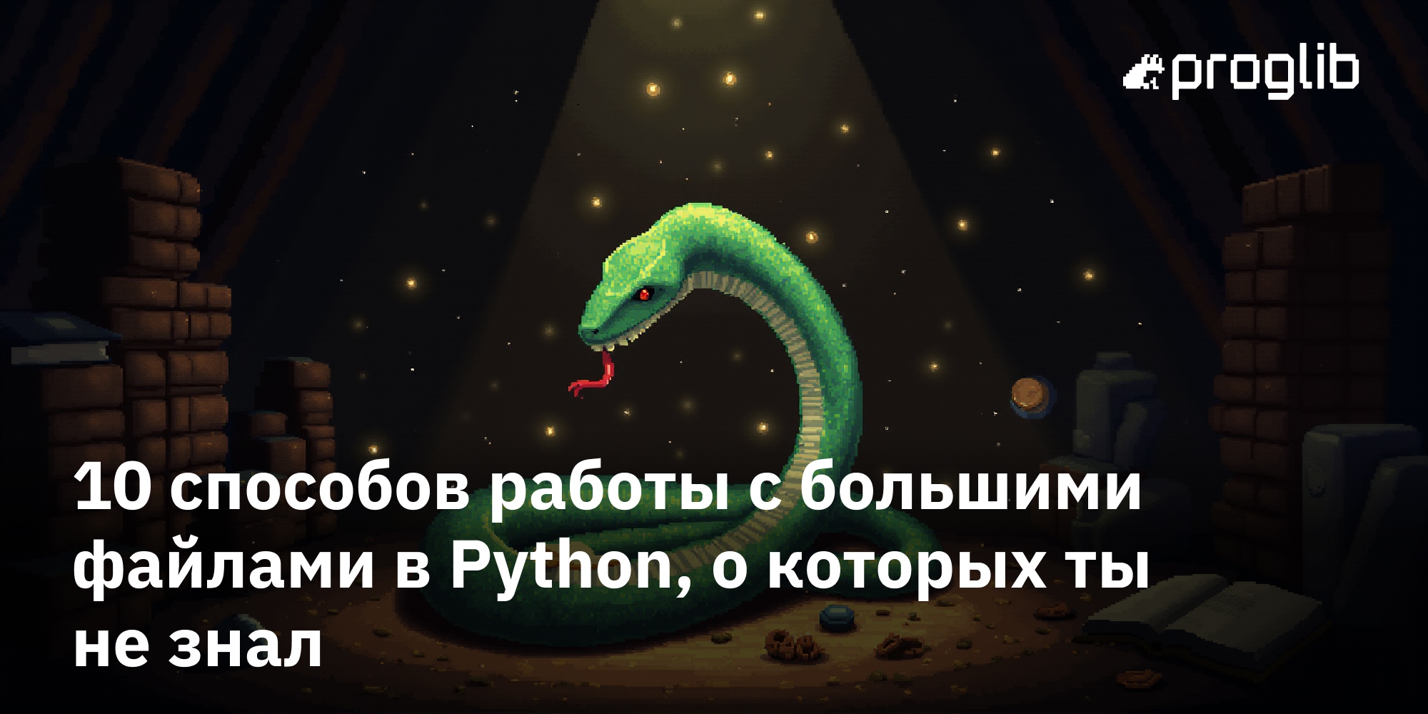 🐍💾 10 способов работы с большими файлами в Python, о которых ты не знал