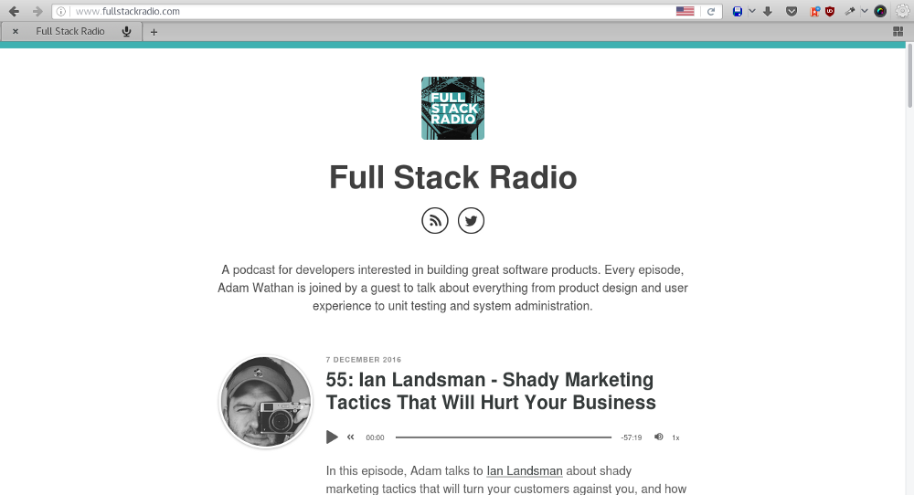 Full stack radio podcast