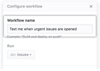 configure workflow