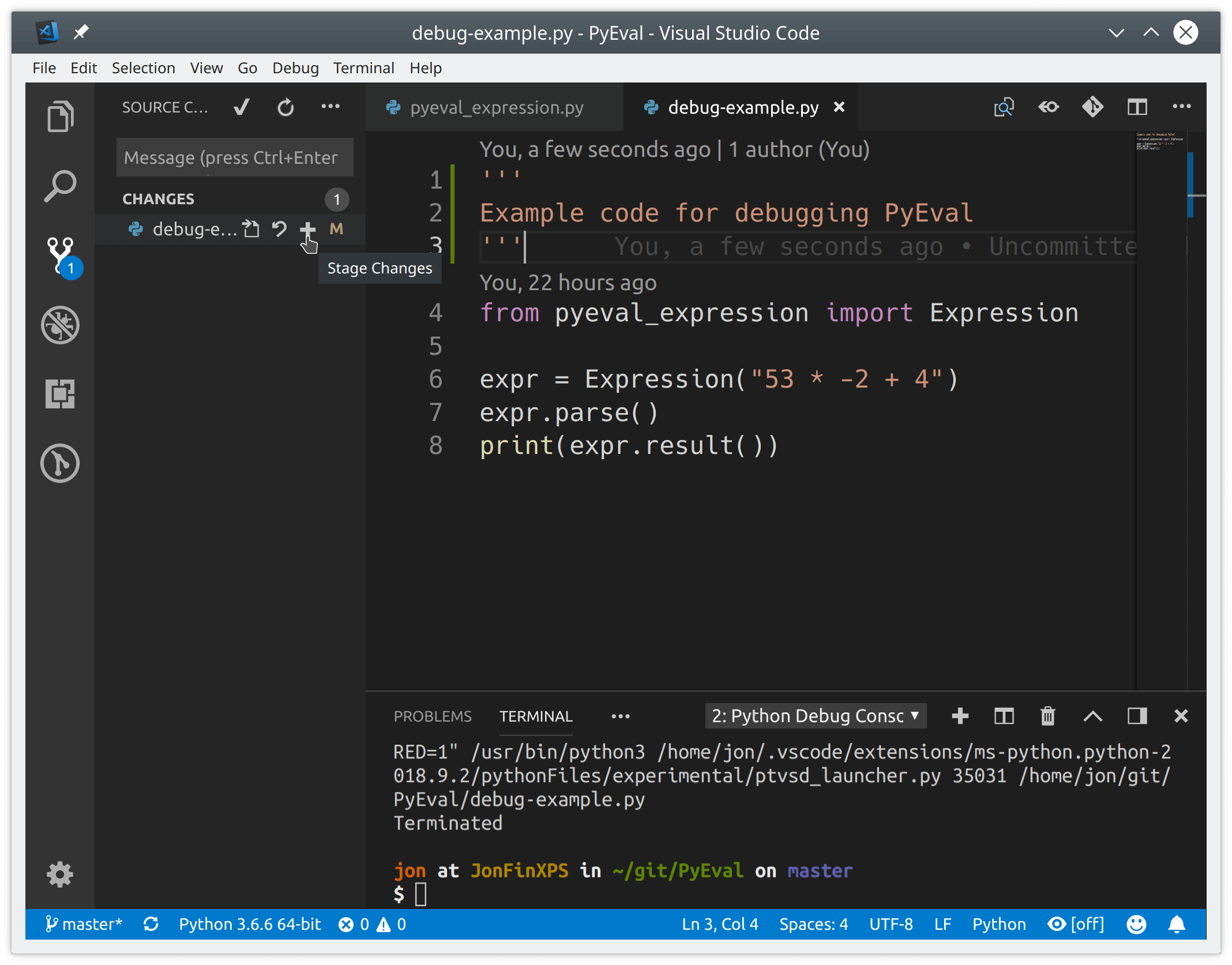 install-python-from-vscode-terminal